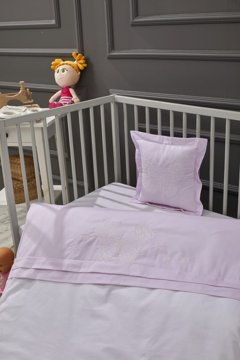 Butterfly Nakışlı Pamuk Nevresim Takımı 3