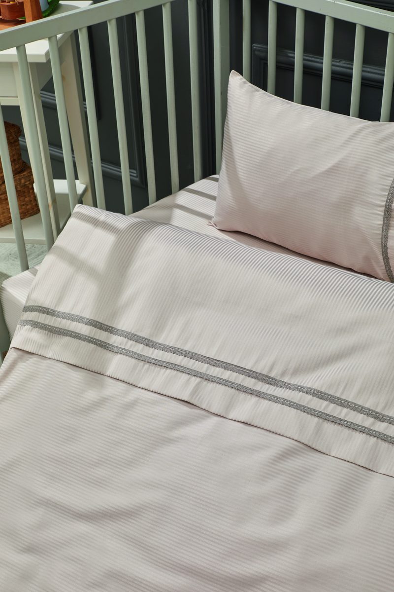 Elegant Çizgili Bambu Nevresim Takımı 10