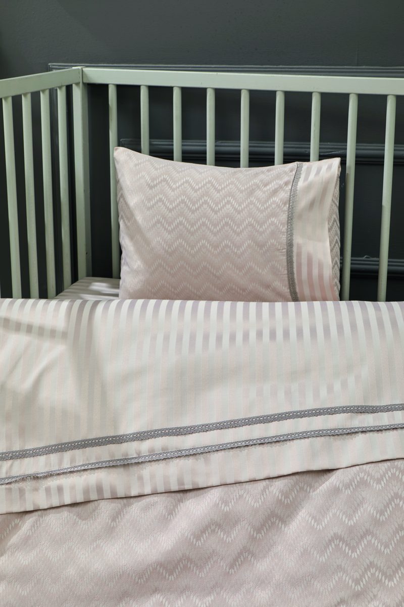 Elegant Çizgili Bambu Nevresim Takımı 12